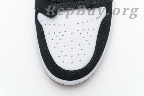 Top Version Air Jordan 1 Low Black Toe (GS) 553560-116 - Image 17