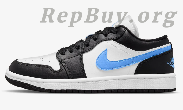 Top Version Air Jordan 1 Low Black University Blue White (W) DC0774-041