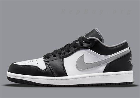 Top Version Air Jordan 1 Low Black White Grey 553558-040