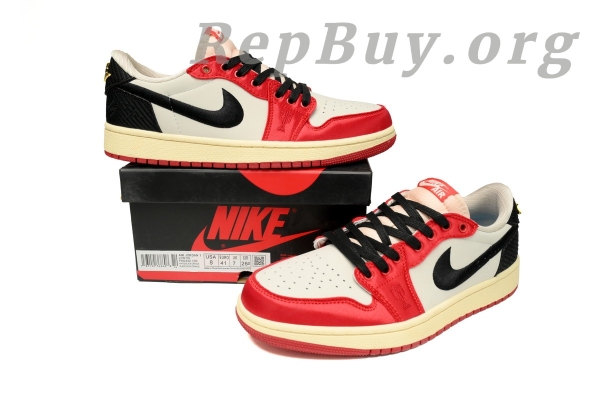 Top Version Air Jordan 1 Retro Low OG Trophy Room Away FN0432-100 - 图片 12