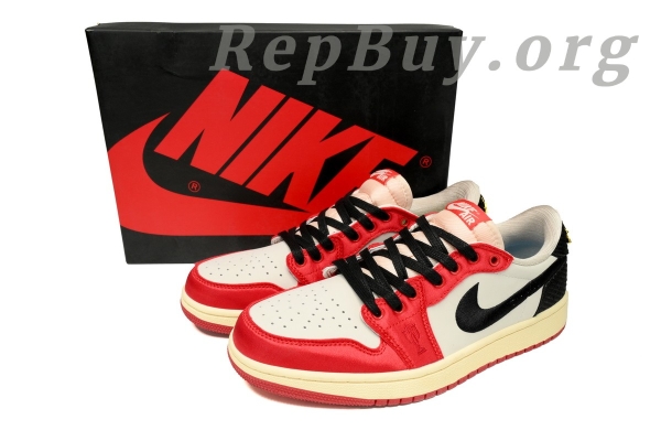 Top Version Air Jordan 1 Retro Low OG Trophy Room Away FN0432-100 - 图片 13