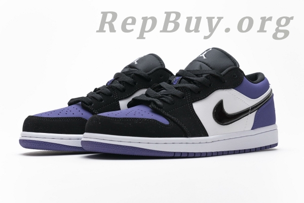 Top Version Air Jordan 1 Low Court Purple 553558-125 - 图片 6