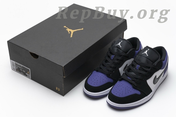 Top Version Air Jordan 1 Low Court Purple 553558-125 - 图片 19