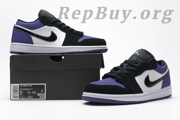 Top Version Air Jordan 1 Low Court Purple 553558-125 - 图片 20