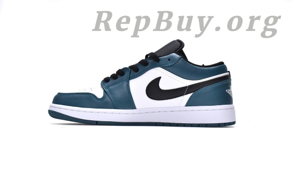 Top Version Air Jordan 1 Low Dark Teal 553558-411 - 图片 2