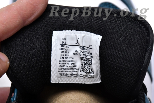 Top Version Air Jordan 1 Low Dark Teal 553558-411 - 图片 7