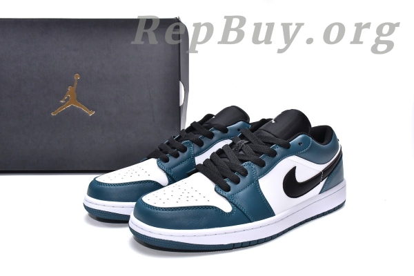 Top Version Air Jordan 1 Low Dark Teal 553558-411 - 图片 16