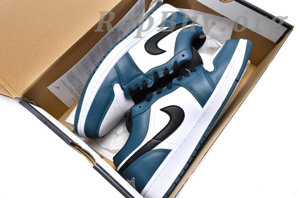 Top Version Air Jordan 1 Low Dark Teal 553558-411 - 图片 15