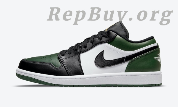 Top Version Air Jordan 1 Low Green Toe 553558-371