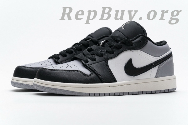 Top Version Air Jordan 1 Low Grey Toe 553558-110 - 图片 6