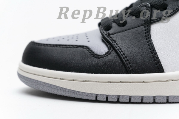Top Version Air Jordan 1 Low Grey Toe 553558-110 - 图片 14