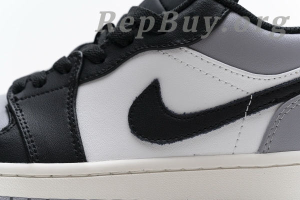 Top Version Air Jordan 1 Low Grey Toe 553558-110 - 图片 15