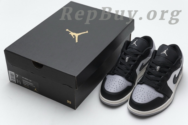 Top Version Air Jordan 1 Low Grey Toe 553558-110 - 图片 18