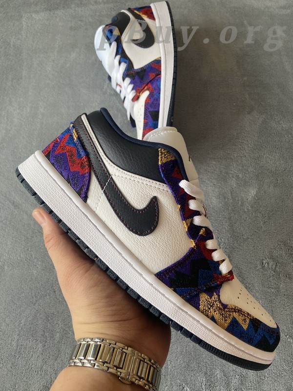 Top Version Air Jordan 1 Low Nothing But Net CZ8659-100 - Image 5
