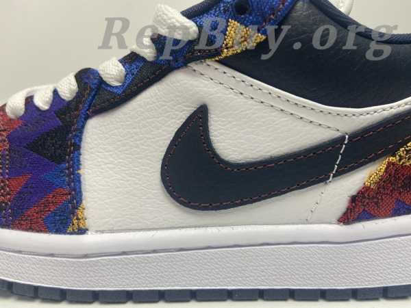 Top Version Air Jordan 1 Low Nothing But Net CZ8659-100 - Image 7