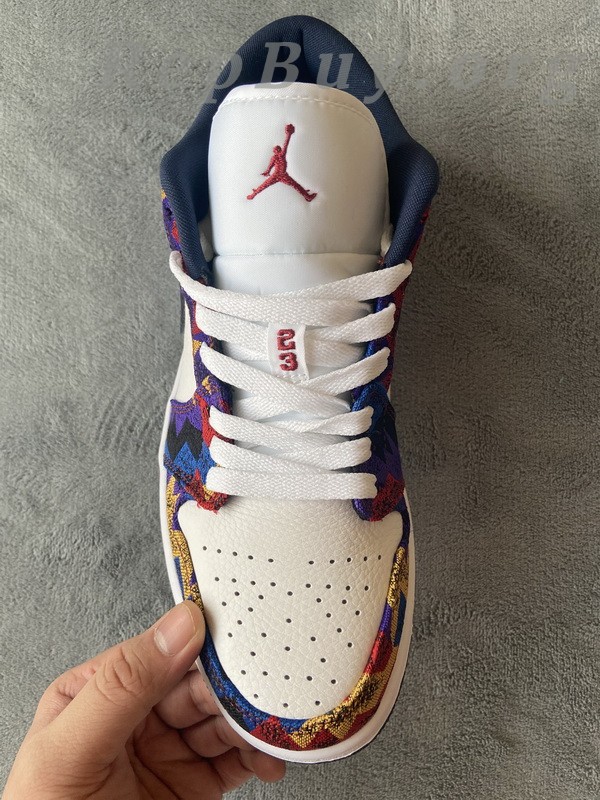 Top Version Air Jordan 1 Low Nothing But Net CZ8659-100 - Image 13