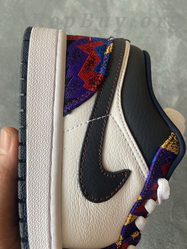 Top Version Air Jordan 1 Low Nothing But Net CZ8659-100 - Image 12