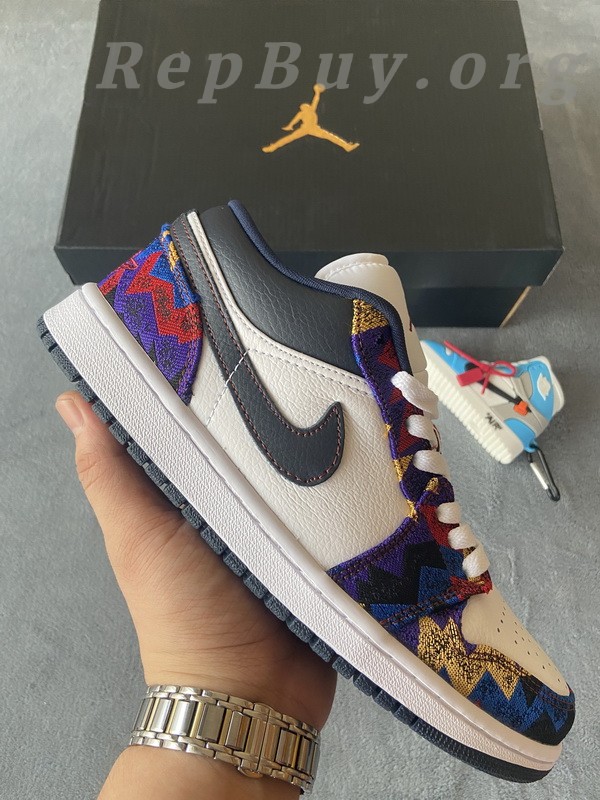 Top Version Air Jordan 1 Low Nothing But Net CZ8659-100 - Image 14