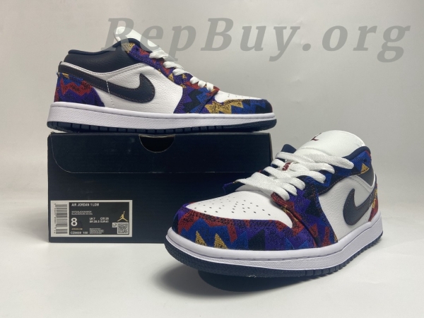 Top Version Air Jordan 1 Low Nothing But Net CZ8659-100 - Image 15