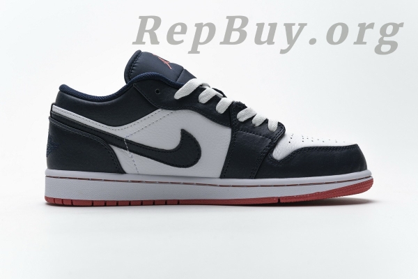 Top Version Air Jordan 1 Low Obsidian Ember Glow 553558-481 - Image 3