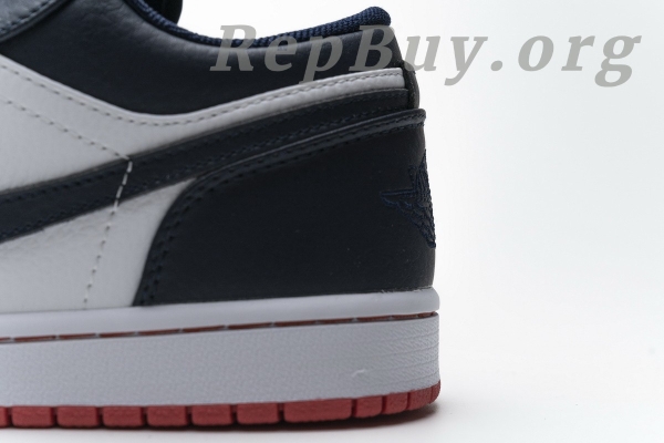 Top Version Air Jordan 1 Low Obsidian Ember Glow 553558-481 - Image 10