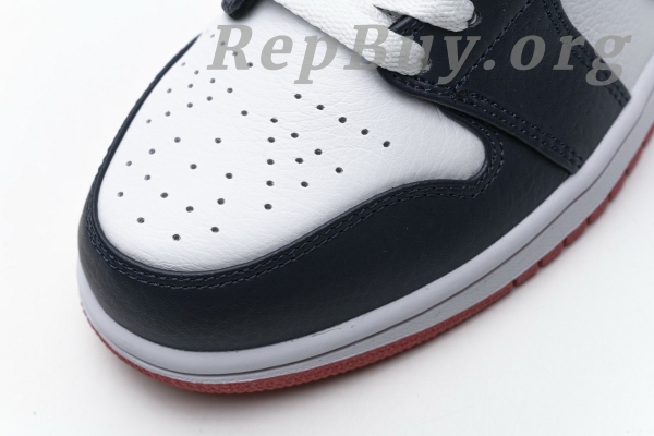Top Version Air Jordan 1 Low Obsidian Ember Glow 553558-481 - Image 13