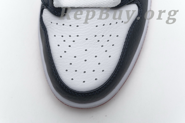Top Version Air Jordan 1 Low Obsidian Ember Glow 553558-481 - Image 16