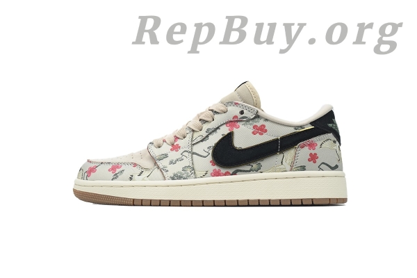 Top Version Air Jordan 1 Low OG, High Quality Replica Jordan 1 Low, Best Copy AJ1 Low OG Cranes, Rui Hachimura Oatmeal Sneakers, HV8239-100 Reps, 1:1 Replica Jordan Shoes, Premium Fake Air Jordan 1