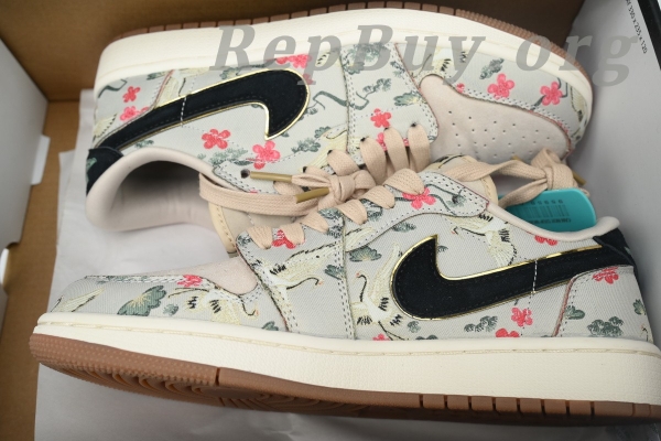 Top Version Air Jordan 1 Low OG, High Quality Replica Jordan 1 Low, Best Copy AJ1 Low OG Cranes, Rui Hachimura Oatmeal Sneakers, HV8239-100 Reps, 1:1 Replica Jordan Shoes, Premium Fake Air Jordan 1