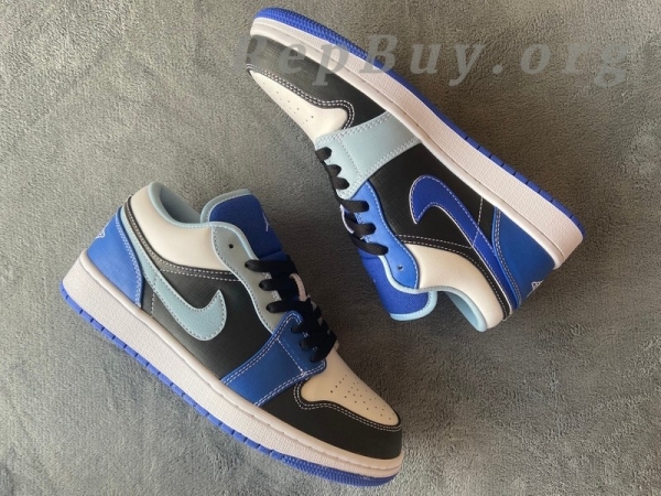 Top Version Air Jordan 1 Low Racer Blue White DH0206-400 - Image 3