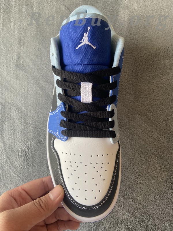 Top Version Air Jordan 1 Low Racer Blue White DH0206-400 - Image 7