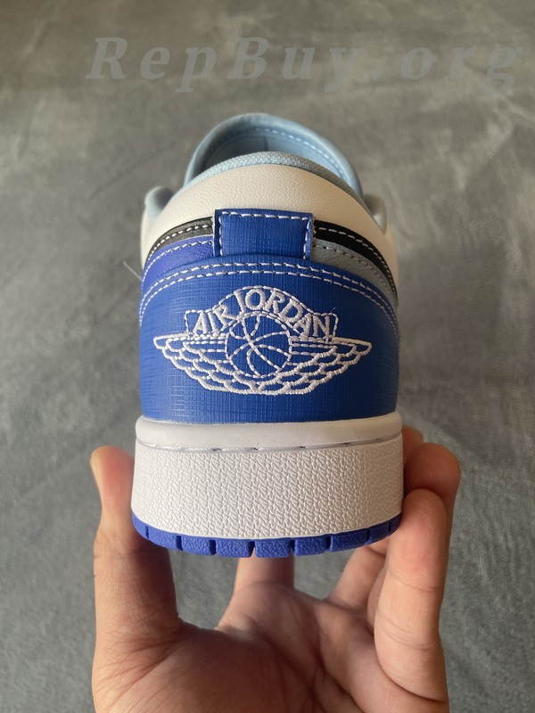 Top Version Air Jordan 1 Low Racer Blue White DH0206-400 - Image 4