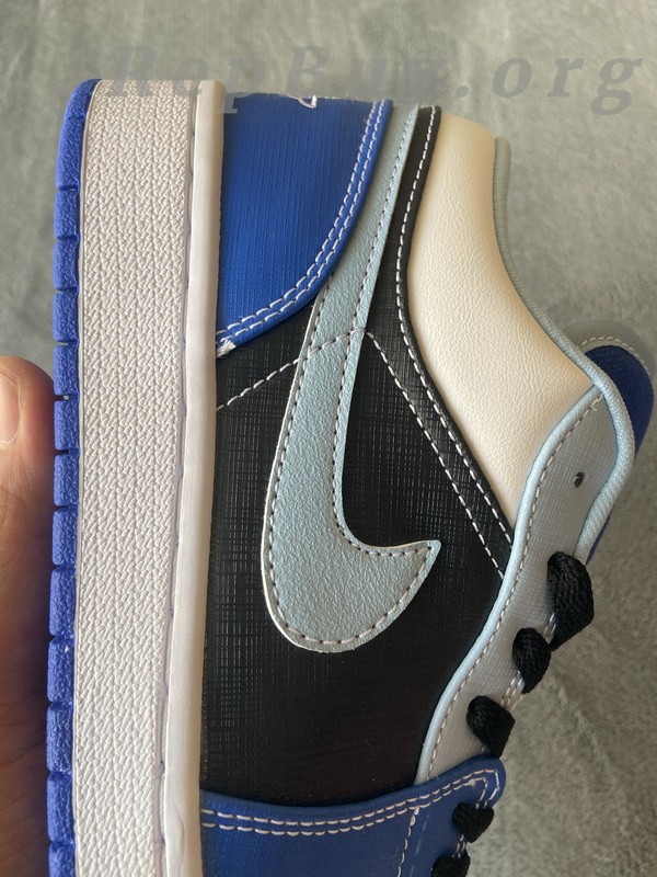 Top Version Air Jordan 1 Low Racer Blue White DH0206-400 - Image 9