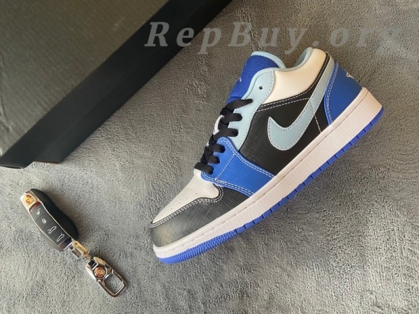 Top Version Air Jordan 1 Low Racer Blue White DH0206-400 - Image 11