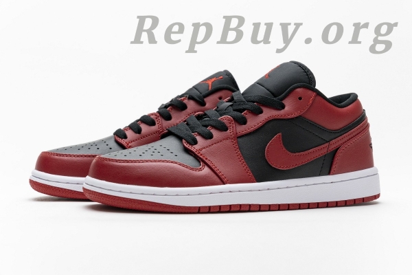 Top Version Air Jordan 1 Low Reverse Bred 553558-606 - 图片 6