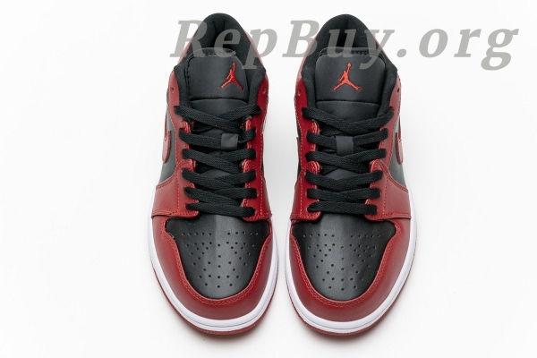 Top Version Air Jordan 1 Low Reverse Bred 553558-606 - 图片 8