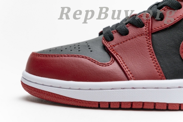 Top Version Air Jordan 1 Low Reverse Bred 553558-606 - 图片 14