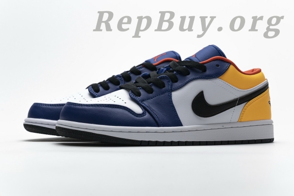 Top Version Air Jordan 1 Low Royal Yellow 553558-123 - 图片 6