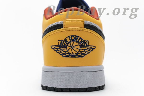 Top Version Air Jordan 1 Low Royal Yellow 553558-123 - 图片 11