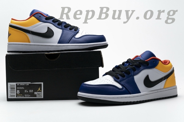 Top Version Air Jordan 1 Low Royal Yellow 553558-123 - 图片 19