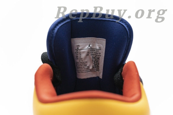 Top Version Air Jordan 1 Low Royal Yellow 553558-123 - 图片 9