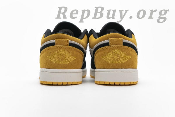 Top Version Air Jordan 1 Low Sail University Gold Black 553558-127 - Image 5