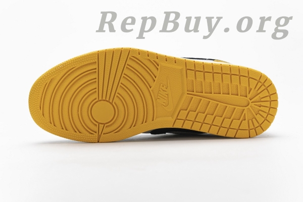 Top Version Air Jordan 1 Low Sail University Gold Black 553558-127 - Image 4