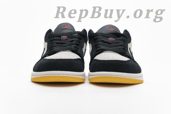 Top Version Air Jordan 1 Low Sail University Gold Black 553558-127 - Image 7
