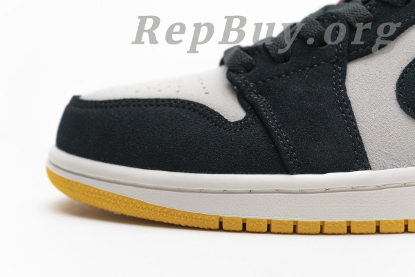 Top Version Air Jordan 1 Low Sail University Gold Black 553558-127 - Image 13