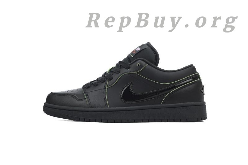 Best Top Version Air Jordan 1 Low SE 'Black Cat Mascot' HM3690-001 Replica