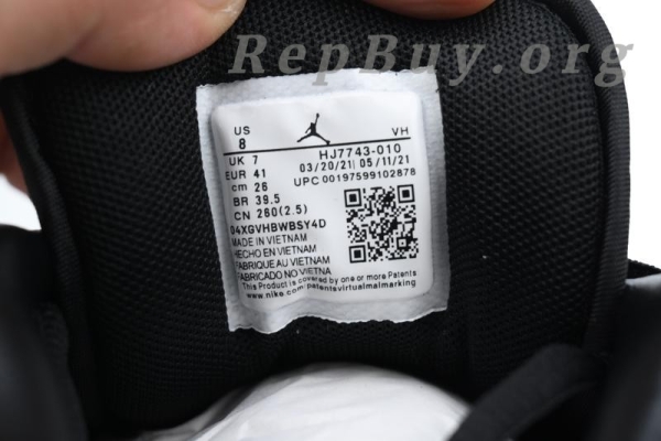 Top Version Air Jordan 1 Low SE 'Black Croc' HJ7443-010 - Image 6