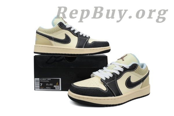 Top Version Air Jordan 1 Low SE 'Coconut Milk Black' HQ3437-101 - Image 10