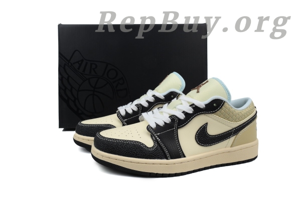 Top Version Air Jordan 1 Low SE 'Coconut Milk Black' HQ3437-101 - Image 11
