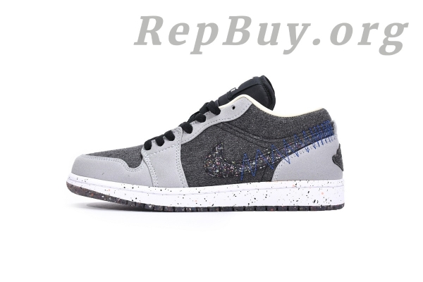 Top Version Air Jordan 1 Low SE Crater Black Grey DM4657-001 - Image 2